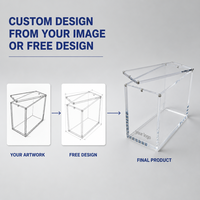 Présentoir de rangement modulaire vertical pour cartes à collectionner, support de présentation en gros pour usine, avec séparateurs à niveaux