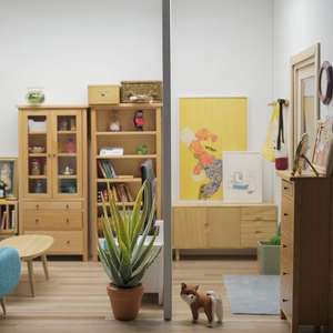 Estantería de madera para juguetes DIY, armario de almacenamiento 0b11, modelo de casa de muñecas en miniatura para accesorios de casa de muñecas y sala de estar - Product Image 3