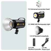 Lámpara de resaltado de fotografía 300W con control remoto 2,4G 3200-5700K luz LED regulable para grabación de vídeo de estudio transmisión en vivo