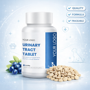 Tabletas Masticables para el Soporte de la Vejiga y las Infecciones Urinarias en Perros, Venta al por Mayor |   Píldoras de Arándano con Sabor a Pollo para la Salud del Tracto Urinario - Product Image 1