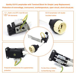 COYOLED Gu10 Downlight Housing Black Downlight Spotlight <span class=keywords><strong>Spot</strong></span> Light Housing Support encastré en aluminium pour une utilisation en intérieur - Product Image 5