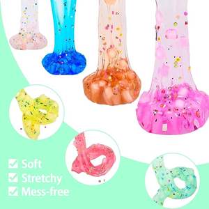 Niet-Giftige Clear Children 'S Diy Veilige Transparante Kleur Modder Kauwgom Gelei Gek Kristal Slijm Speelgoed Voor Kinderen - Product Image 4