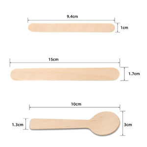 Dimensioni corpo duro strumento depilatorio liscio crema spatola usa e getta lingua abbassalingua applicatore rimozione cera Stick capelli in legno - Product Image 2