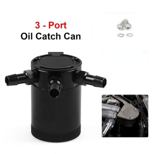 Universal Car Racing baffled nhôm 3-Port bắt dầu có thể Tank Reservoir separator - Product Image 6