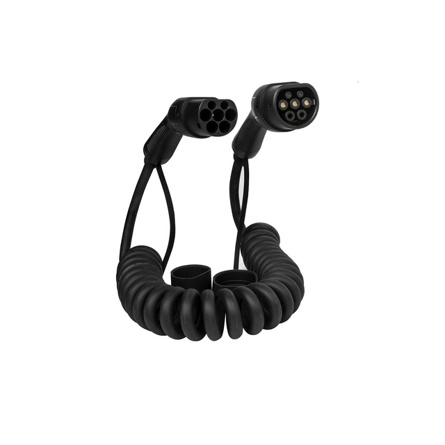 Factory Direct Sale Type 2  Home Use  Spring EV Charger Electric Car Charging Cable