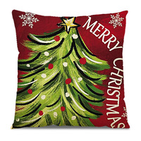 Nouvelle Housse de Coussin en Velours de Coton Rose Clair Série Or Vintage 45x45cm Noël Pêche Décoration Maison Vacances Housse de Coussin de Canapé