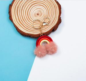 工場ストレートヘアかわいい手織りキーホルダーぬいぐるみバックパックペンダント - Product Image 2