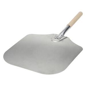 Spatule à <span class=keywords><strong>pizza</strong></span> professionnelle à long manche en aluminium de 14 pouces x 16 pouces - Product Image 1