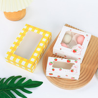 Boîte d'emballage en papier pour pâtisseries, boulangerie, plats à emporter, tartelettes aux œufs, gâteaux à la neige, frites, desserts variés