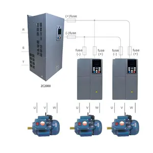 5.5kw 7.5kw 380V precio VFD Drive bomba de agua convertidor de frecuencia invertir monofásico VFD para motor 3ph