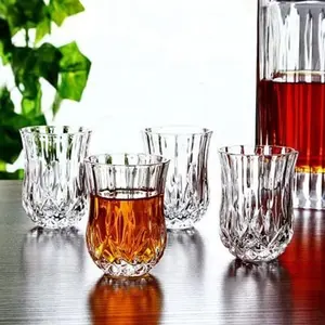 Gelas Cocktail Bening 5 Oz Gelas Anggur Wiski Tanpa Gagang Plastik Anti Pecah 150Ml untuk Pesta Pernikahan Bar