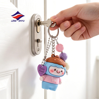 Longzhiyu Produsen Berpengalaman 20 Tahun, 500 MOQ Rendah, Gantungan Kunci Figur Aksi Anime Mini Custom, Gantungan Kunci Kartun PVC untuk Hadiah Ransel