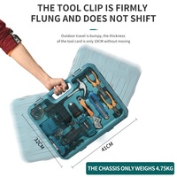 Kit d'outils électriques professionnels MulinSen 21V, perceuse sans fil pour le travail du bois, boîte à outils avec scie, marteau, clé à molette