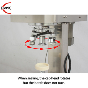 Máquina Tapadora de Botellas de Plástico y Aluminio Semiautomática de Escritorio HZPK con Pedal - Product Image 3