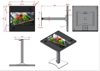 Affichage numérique lcd, moniteur à écran tactile interactif, table intelligente, table basse à écran tactile