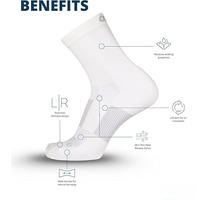 Chaussettes de course à pied Summer Thin Air 3/4 Length avec fonction de ventilation spéciale Chaussettes d'équipage légères