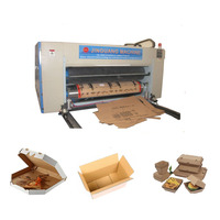 Machine de fabrication de boîtes à pizza en carton ondulé avec impression flexo, service amélioré
