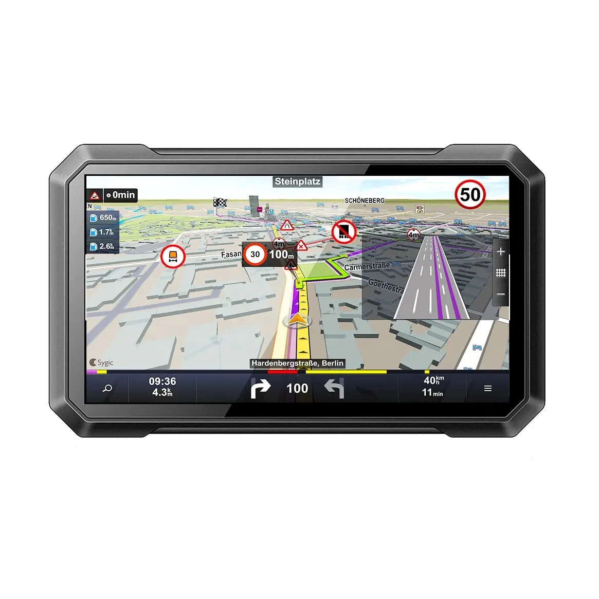 RICOEL 7-Zoll IPS Lkw-GPS-Navigation bestes Lkw-Route-GPS mit konkurrenzfähigem Preis