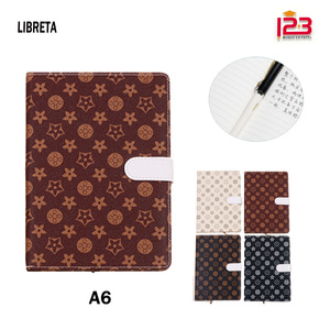 A5-PU in pelle magnetica fibbia 100 fogli termica stampata diario a spirale per la scuola disponibile B6 B5 A6 A4