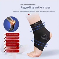 Attelle de cheville en Spandex et Nylon pour la récupération des entorses, la fixation et la rééducation, respirante, unisexe, protection des articulations sportives, soulagement de la douleur à la cheville