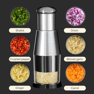 Stainless Steel Garlic Crusher Hand Pressure Chop Tomato <b>Chopper</b> Fruit <b>Vegetable</b> Kitchen Home Accessories - Product Image 1