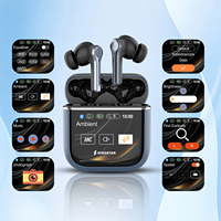 Écouteurs intra-auriculaires KINGSTAR à LED, faible latence, ANC, traduction IA, TWS