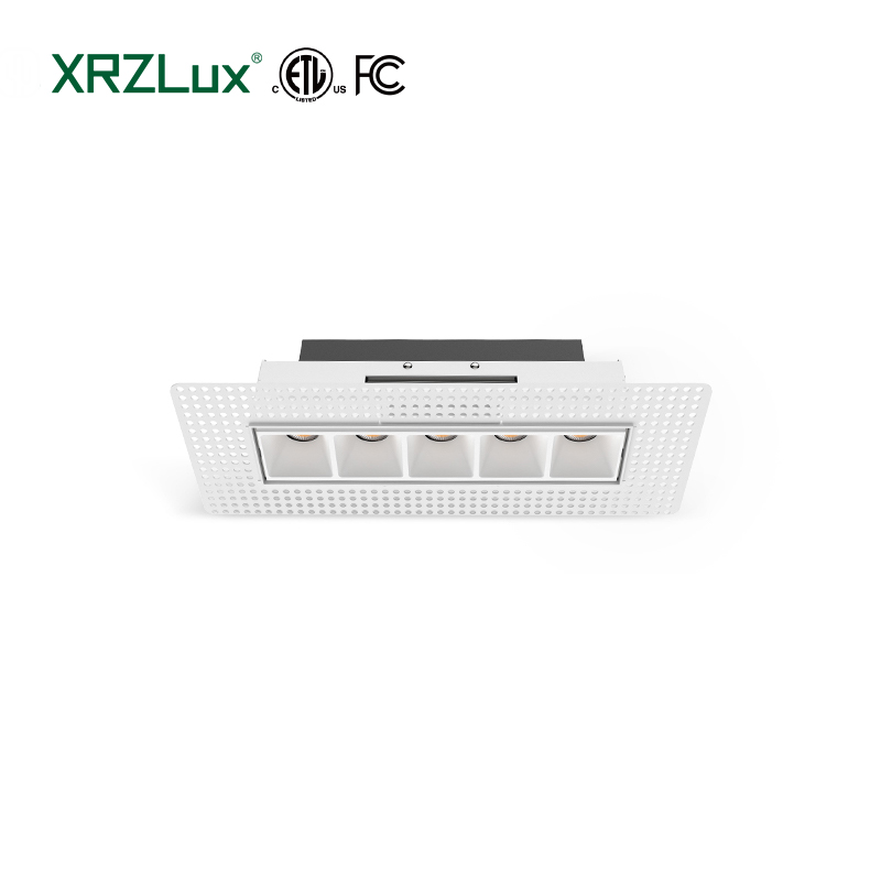 XRZLux 12 Вт антибликовым светом светодиодный потолочный светильник современный прожектор линейный свет Встроенная решетка для гостиной
