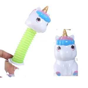 Melhor brinquedo fornecedor personalizado animais bonitos brinquedos plásticos pop tubo fidget brinquedo engraçado para menino e menina