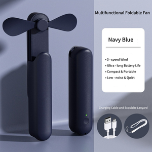 <b>Mini</b> Foldable Handheld Fan Portable Multi-functional Emergency Power Bank Small Electric Fan Gift Type-C 3-Speed Outdoor 2000mAh - Product Image 4