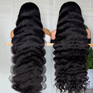 Pelucas de Cabello Humano de Alta Calidad, Cabello Brasileño Virgen, Sin Pegamento, Cierre de Encaje Transparente 4x4 5x5, Peluca con Ondas Suaves - Product Image 2