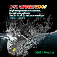 Ampoule de phare led, lumière Super brillante, e27, 35000LM, GL91 H8 H9 H11 H16 H7 H4 12V 24V 10-30V 150w 140w