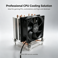 S4-90A CPU Cooler 4 Heatpipes Air Cooler for Intel LGA 1700 2011 115X 1200 Desktop Computer Cooling FanOEM ODM Heatsink Radiator