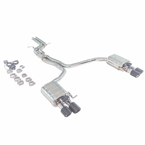 Silencieux Catback Valvetronic pour <span class=keywords><strong>Audi</strong></span> <span class=keywords><strong>S4</strong></span> <span class=keywords><strong>B8</strong></span> 3.0T Haute Performance en Acier Inoxydable 304 Tuyau d'Échappement de Voiture - Product Image 2