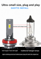 Bombillas de faro Led para coche, luces de haz Alto y Bajo, H4, H7, H11, H4, iluminación para Moto