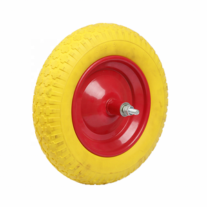 Neumático Antipinchazos 3.50-8 4.00-8, Ruedas de Espuma de PU para <span class=keywords><strong>Carretilla</strong></span> con <span class=keywords><strong>Eje</strong></span> - Product Image 1