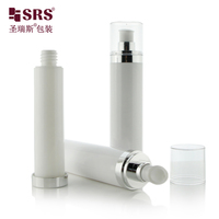 AT002 Flacon sans air rechargeable de 15 ml, 30 ml, 50 ml pour cosmétiques, lotion, tonique