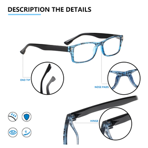 <span class=keywords><strong>Loupe</strong></span> de lecture, best-seller, lunettes classiques unisexes avec blocage de la lumière bleue, lunettes de lecture - Product Image 3