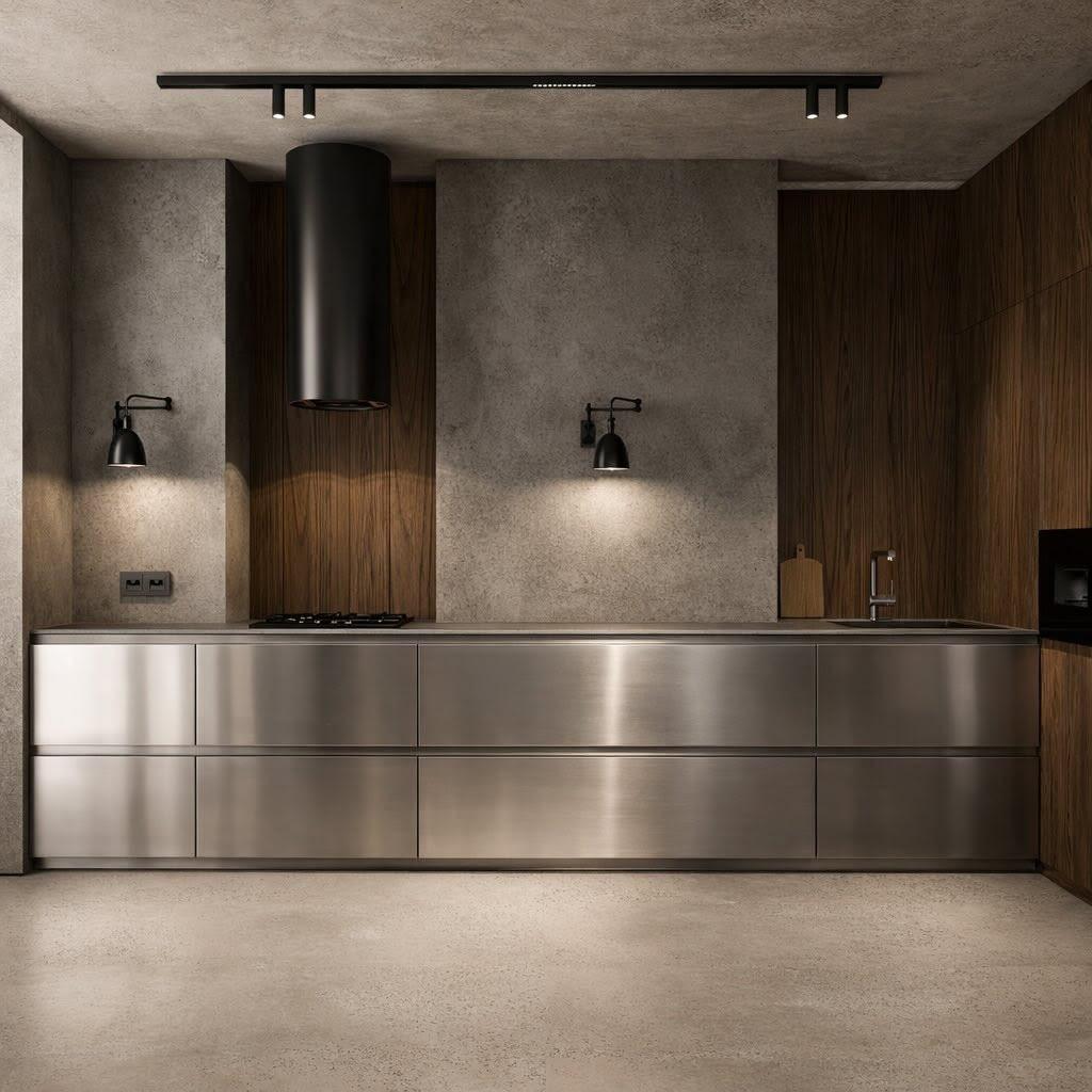 aluminum kitchen cabinet