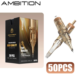 <span class=keywords><strong>Aiguilles</strong></span> de tatouage Ambition Premium 50 pièces/boîte, assortiment microblading, nano SMP et cartouches d'encre pour tatouage semi-permanent RL/RS/RM/M1 - Product Image 1