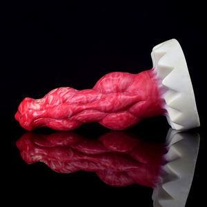 Dildo FAAK Warna Populer 23cm Bentuk Simpul Fantasi Hewan <span class=keywords><strong>Penis</strong></span> Anjing Karet Buatan Silikon Mainan Seks Dewasa untuk Wanita - Product Image 2