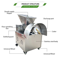 Machine à pains vapeur personnalisable, coupe-pâte et racloir multifonctionnels, motorisée automatiquement, 1,5 kW, haute capacité 1800/h avec coupe-pâte