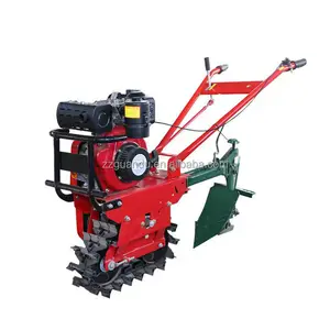 Kleine Ploegmachine Cultivator Benzine En Dieselmotor Mini Zelfaangedreven Power Tiller Roterende Cultivator