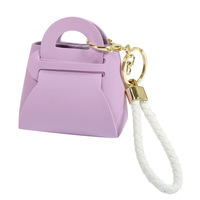 Porte-monnaie pliable en cuir PU couleur bonbon, style Ins, mini porte-clés portable