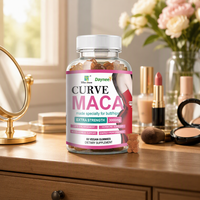 Gummies de Maca Curve pour l'amélioration des fesses et des hanches, vitalité, endurance, énergie, force accrue 3000mg, supplément alimentaire à croquer