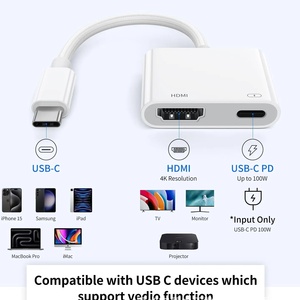 Adaptador USB Tipo C 2 en 1 con Puerto de Carga Externo para Teléfono Móvil y Portátil, Nuevo con Protección OTP - Product Image 6