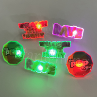 Insigne promotionnel LED de revers de bouton lumineux de LOGO LED de forme personnalisée d'OEM d'usine pour la partie