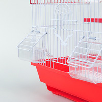 Cage double pour perroquets en gros, grande cage d'élevage d'oiseaux d'intérieur en métal, maison pour oiseaux de compagnie pour canaris, perruches, calopsittes