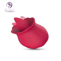 Hot Sales min Rose Zunge lecken Vibrator Adult Produkte 10 Frequenz Zunge lecken Stimulation Klitoris Nippel Rose Vibrator