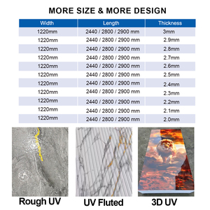 Feuille de Marbre UV Tendance Auto-Adhésive 10x4 avec Profilé en Aluminium Panneau Mural à Impression UV Panneau en PVC Marbré pour Décoration Intérieure - Product Image 6
