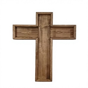Escultura de Cruz de Madera Minimalista, Diseño Geométrico Abstracto, Decoración para el Hogar, Sala de Estar, Navidad, Estilo Art Deco - Product Image 3